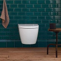Pakabināms tualetes pods DURAVIT Me by Starck Compact Rimless ar Soft close vāku, 45300900A1