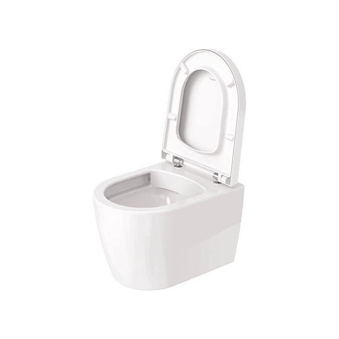 Pakabināms tualetes pods DURAVIT Me by Starck Compact Rimless ar Soft close vāku, 45300900A1