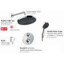 Potinkamais termostatiskais dušas 7 in 1 komplekts HANSGROHE Ecostat S ar Pulsify S 260 dušas galvu un turētāju no sienas, hroms