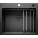 На столешнице устанавливается мойка BLANCO Etagon 6 Black Edition, 526339