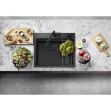 The sink BLANCO Etagon 6 Black Edition, 526339 is installed above the countertop.