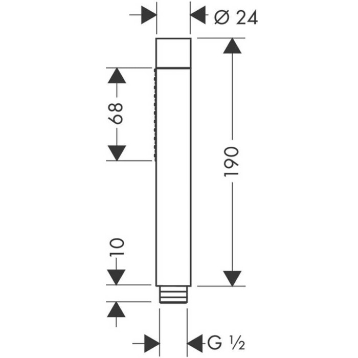 Душевая насадка HANSGROHE Axor 2jet, 28532990