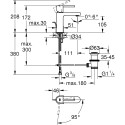 Смеситель для раковины с донным клапаном GROHE Plus размер S, 23870003