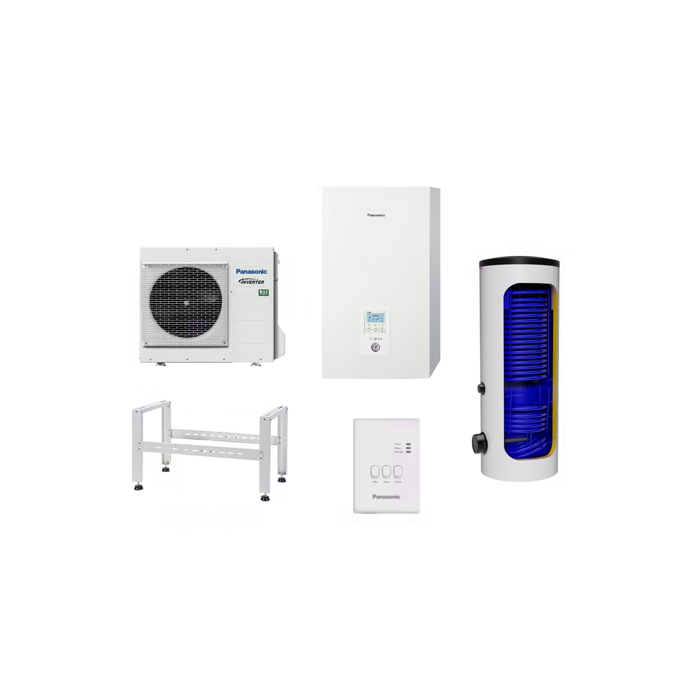 Siltuma sūknis gaiss - ūdens 7 kW PANASONIC, ar 200 l tilpumu DRAŽICE, vienfāzes