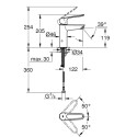 Смеситель для раковины GROHE EuroSmart M-размер, 23987003