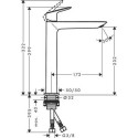 Смеситель для раковины HANSGROHE Logis 240, 71258670