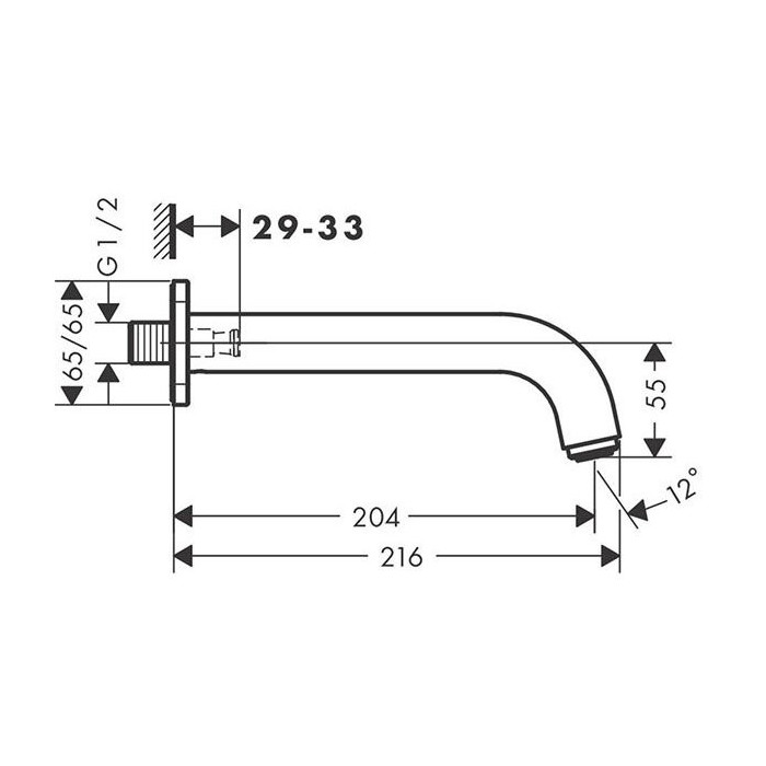Snapas vannām HANSGROHE Vernis Blend, 71460670