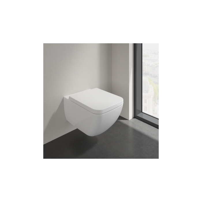 Wall-mounted toilet VILLEROY & BOCH Collaro Direct Flush WC with Soft-close lid, 4626HS01