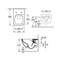 Подвесной унитаз VILLEROY & BOCH Collaro Direct Flush WC с крышкой Soft-close, 4626HS01