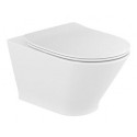 Pakabināms WC pods ROCA The Gap Rimless ar lēni nolaižamu vāku