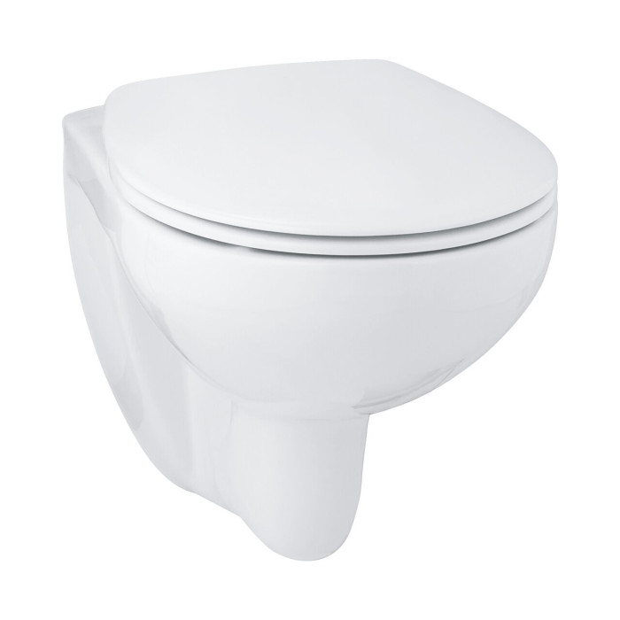 Pakabināms tualetes pods GROHE Bau Ceramic Rimless ar plānu mīksto aizvēršanas vāku