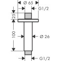 Dušas turētājs no griestiem HANSGROHE Crometta S 10 cm, 27804000