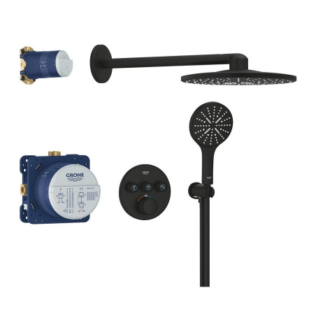 Встраиваемый термостатический душевой комплект GROHE Grohtherm SmartControl Rainshower SmartActive 310, 34863KF0