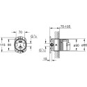 Built-in thermostatic shower set GROHE Grohtherm SmartControl Rainshower SmartActive 310, 34863KF0