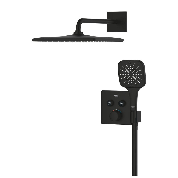 Potinkinis termostatiskais dušas komplekts GROHE Grohtherm SmartControl Rainshower Mono 310 Cube, 34865KF0
