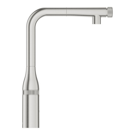 Virtuves (izlietnes) maisītājs ar izvelkamu snapu GROHE Essence SmartControl, supersteels, 31615DC0