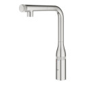 Кухонный смеситель с выдвижным изливом GROHE Essence SmartControl, суперсталь, 31615DC0