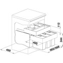 Система сортировки отходов для тумбы 60 см BLANCO Select II XL 60/3 Orga