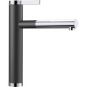 Kitchen (sink) faucet with pull-out hose BLANCO Linee-S, anthracite / chrome
