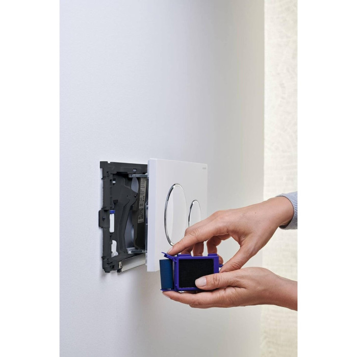 Duofresh WC stick accessory Sigma 8 cm for concealed tank GEBERIT chrome glossy, 115063211