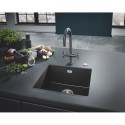 Kompozītmateriālu izlietne GROHE K700U 533x457 mm granīta melnā, 31654AP0