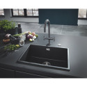 Kompozītmateriālu izlietne GROHE K700U 610x460 mm granīta melnā, 31655AP0