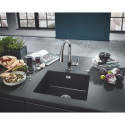 Kompozītmateriālu izlietne GROHE K700U 610x460 mm granīta melnā, 31655AP0