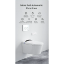 Hanging toilet with bidet function TECE (10 in 1) SET1 Rimless with seat and lid included with a concealed frame and button