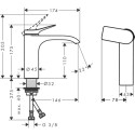 HANSGROHE Vivenis 110 basin mixer, 75024670