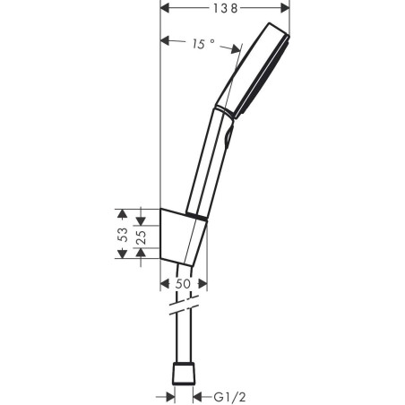 Rangļu dušas komplekti HANSGROHE Pulsify Select S 3jet - 160 cm, 24303000