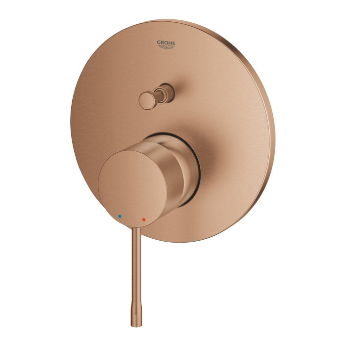 GROHE Essence built-in bath-shower mixer with 2 outlets, brushed warm sunset, 24167DL1