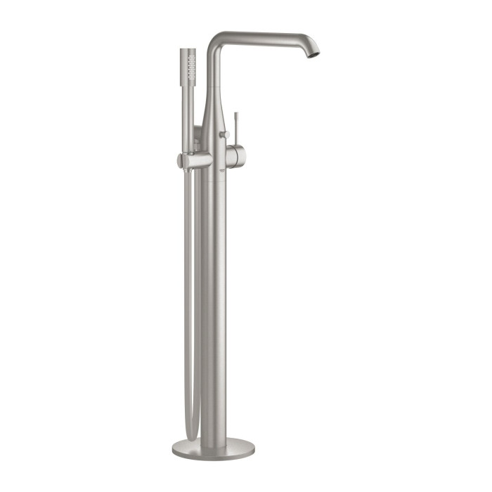 GROHE Essence floor-mounted bath mixer, supersteel, 25248DC1