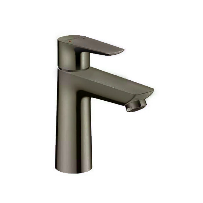 Смеситель для раковины с донным клапаном HANSGROHE Talis E 110, матовый черный хром, 71710340