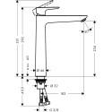 Izlietnes jaucējkrāns HANSGROHE Talis E 240, 71717000