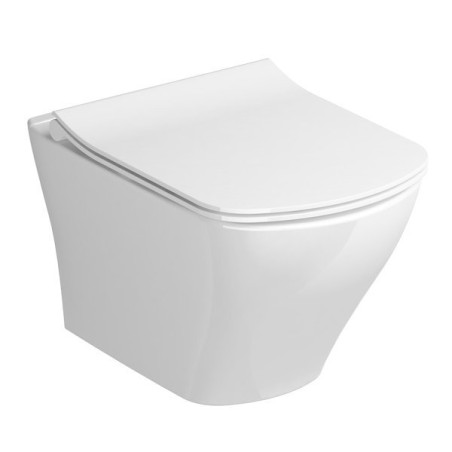 Pakabināms WC pods RAVAK Classic RimOff ar plānu vāku Classic SLIM soft close, GL20X01671