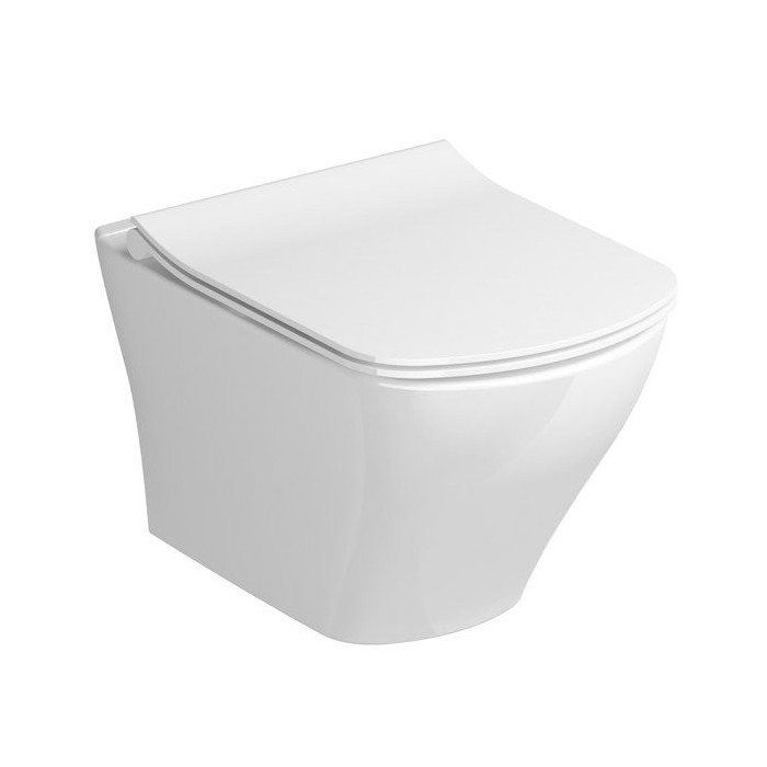 Pakabināms WC pods RAVAK Classic RimOff ar plānu vāku Classic SLIM soft close, GL20X01671