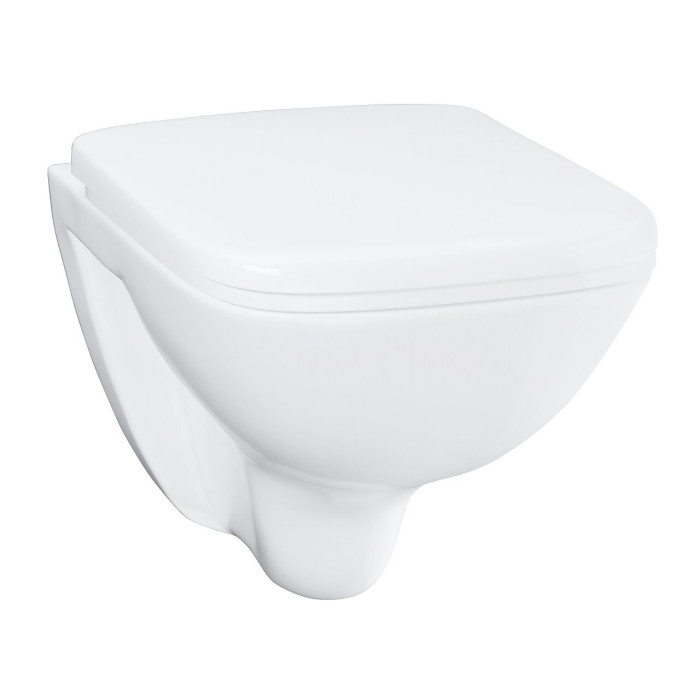 Подвесной каркас унитаза GROHE Rapid SL Solido 4 в 1 + подвесной унитаз с крышкой с мягким закрыванием