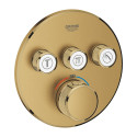 Potinkinis termostatiskais dušš maisītājs GROHE Grohtherm SmartControl 3 izejas, brushed cool sunrice, 29121GN0