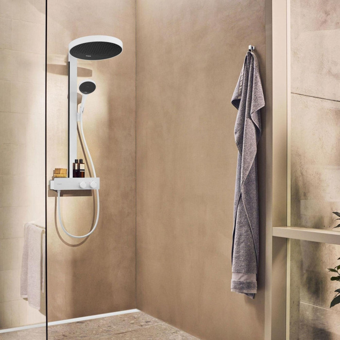Termostatiska lietus duša sistēma HANSGROHE Rainfinity 360 Dušas caurules 1jet, 26853700