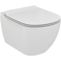 Potinkamais WC rāmis TECE ar melnu pogu Tagad blīve ir stingra (4 in 1) + IDEĀLAIS STANDARTS Tesi AquaBlade piekārtais ierīce