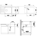 Nerūsējošā tērauda izlietne BLANCO Lemis XL 6S-IF Compact, 525111