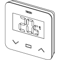 TECEfloor SH-DT surface-mounted room thermostat, liquid crystal display, black