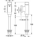 Механизм слива воды для писсуара GROHE Rondo