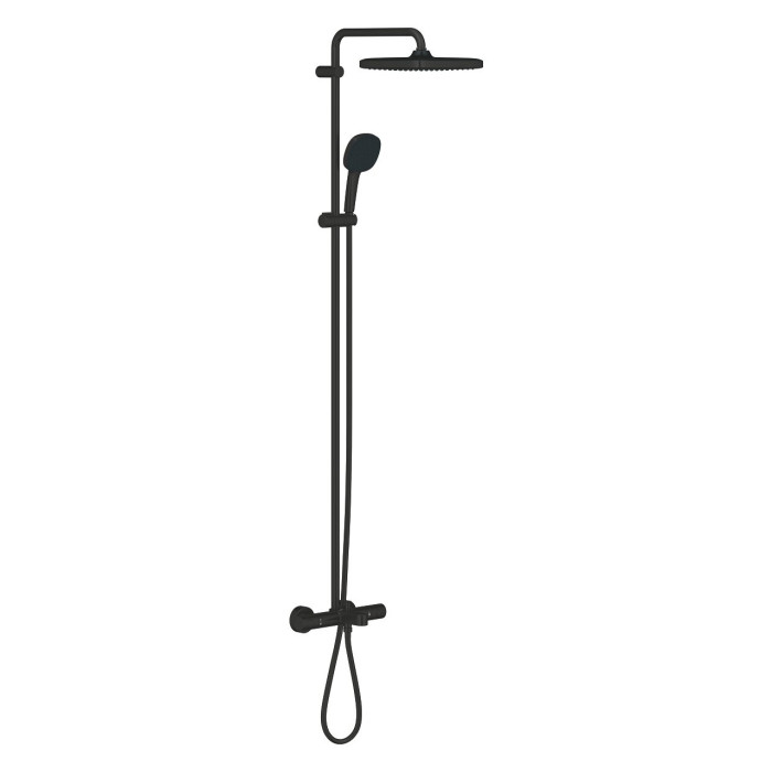 Термостатическая душевая система с изливом для ванны GROHE Vitalio Comfort 250, 269842431