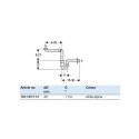 Сифон для раковины GEBERIT 1 1/4"" (1 1/2") x 40 мм, 151107111, экономящий место