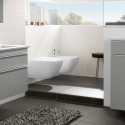 Hanging WC bowl VILLEROY & BOCH Venticello DirectFlush with Slim (thin) soft-close lid, Ceramic plus coating
