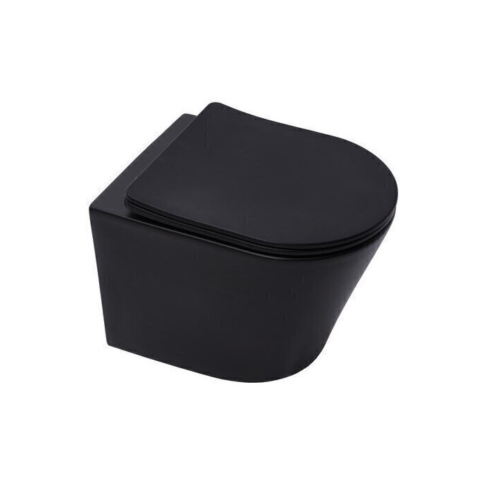 Potinkamais universālais tualeta (WC) rāmja komplekts GROHE (3 in 1) + piekārtais tualets SAT INFINITIO Compact Rimless melns s
