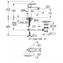 Смеситель для раковины с донным клапаном GROHE QuickFix Start M, 23455002