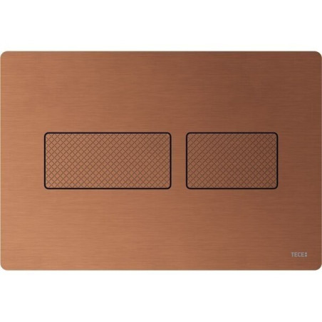 TECEsolid Water Drain Plate Matte Bronze with Diamond Texture