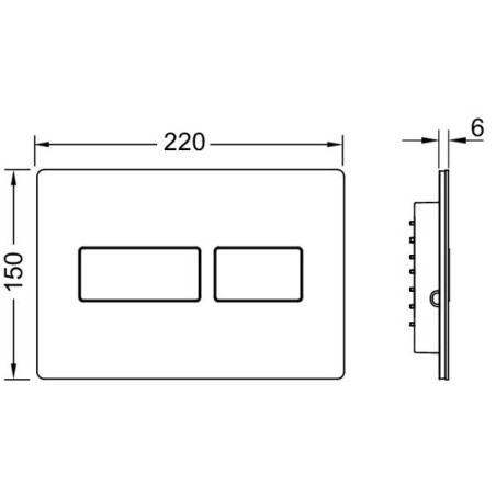 TECEsolid Water Drain Plate Matte Bronze with Diamond Texture